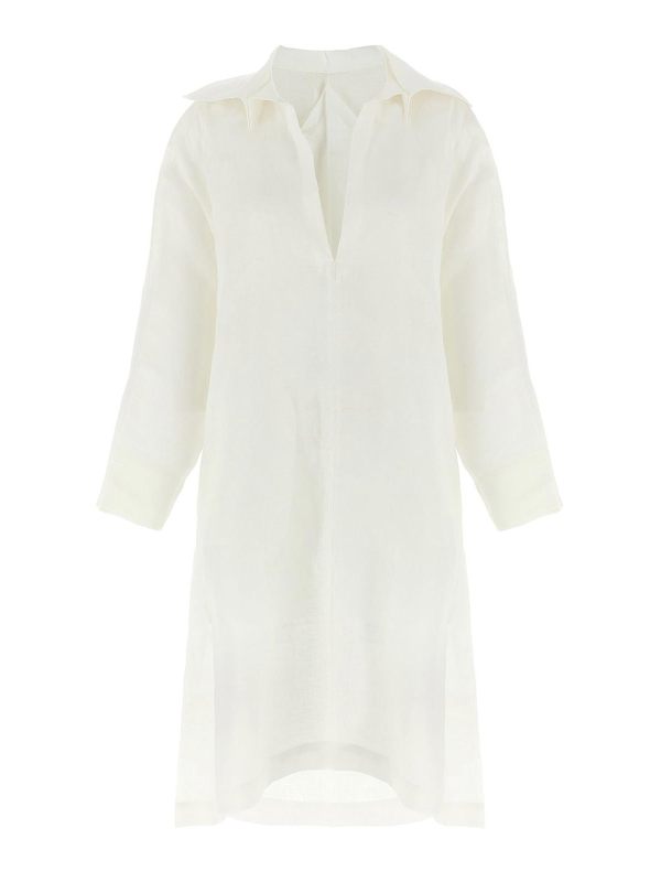 Pleats Please Issey Miyake Robe Au Genou - Blanc