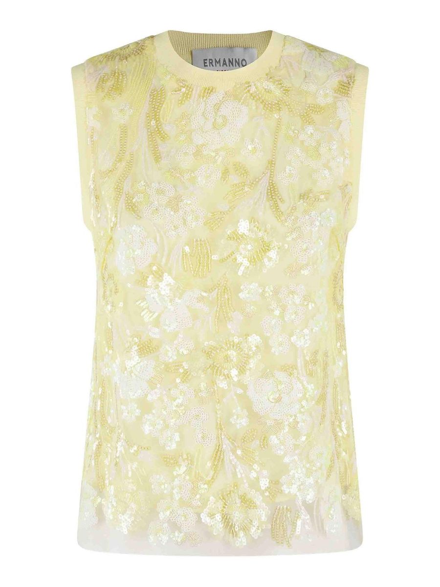 Ermanno Firenze Top - Jaune