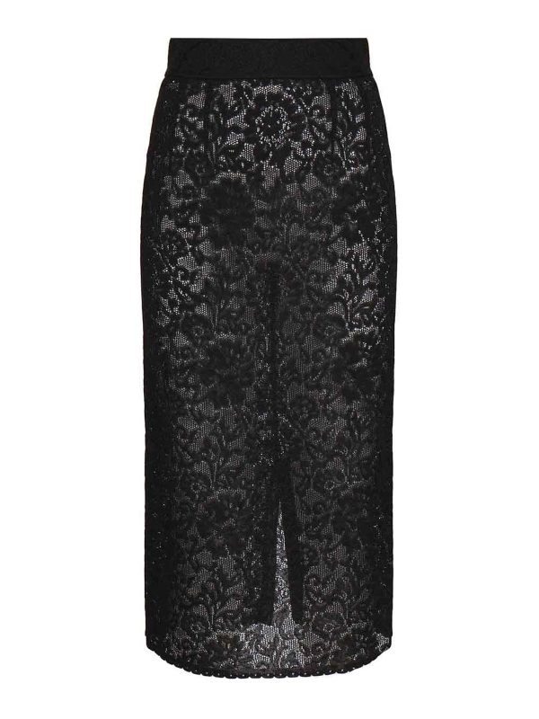 Dolce & Gabbana Jupe Midi - Noir