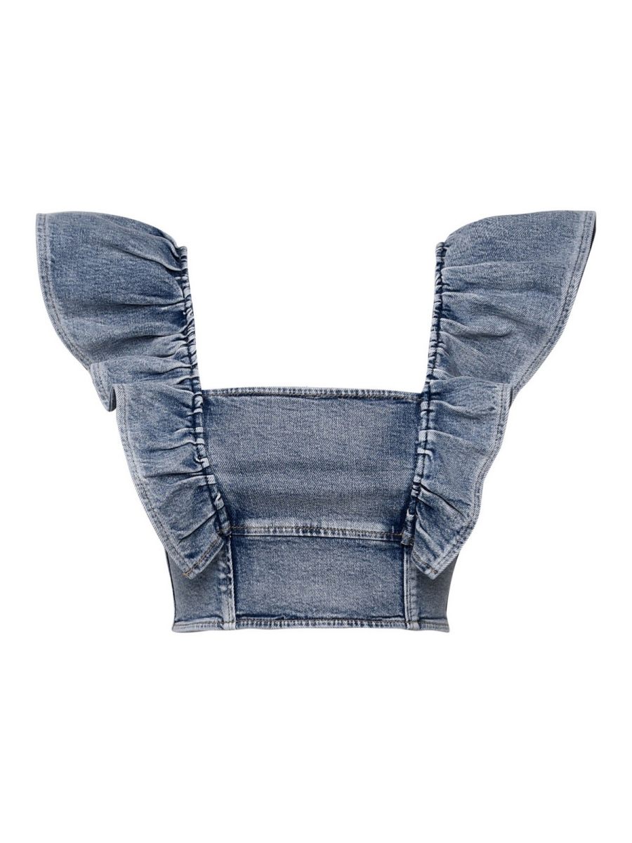 Ganni Top - Bleu Clair