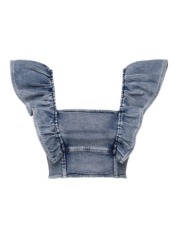 Ganni Top - Bleu Clair