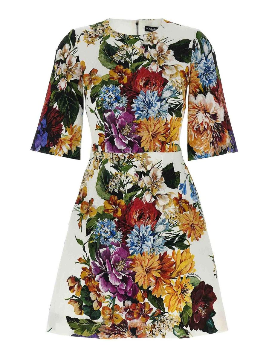 Dolce & Gabbana Robe Au Genou - Multicolore