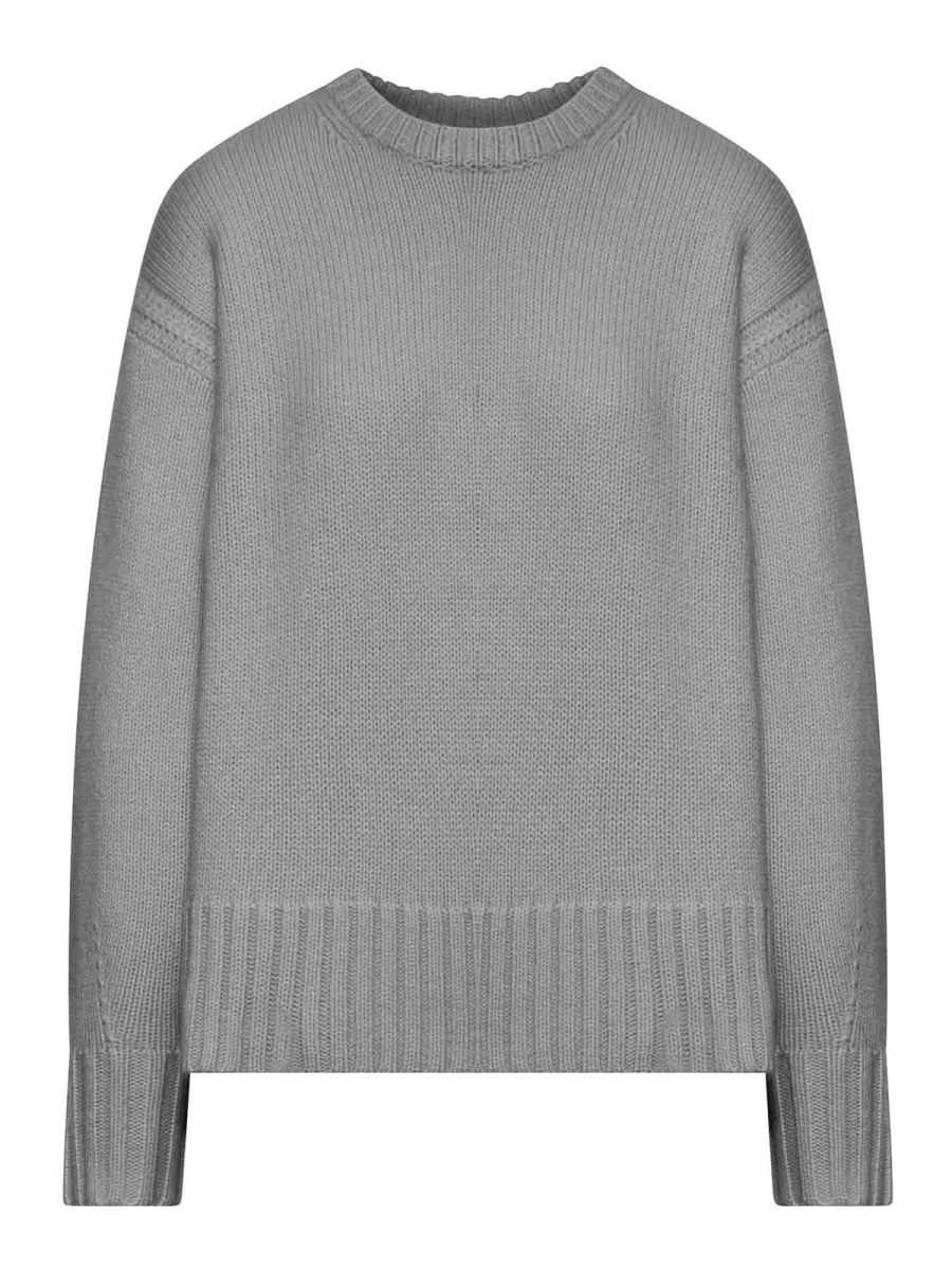 Guest in Residence Pull Col Rond - Gris