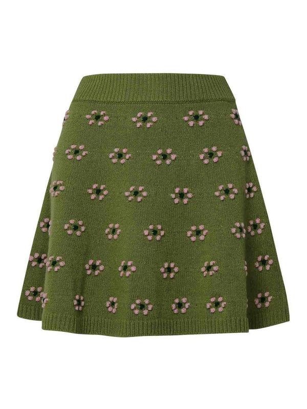 Kenzo Mini Jupe - Vert