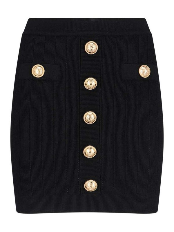 Balmain Mini Jupe - Noir