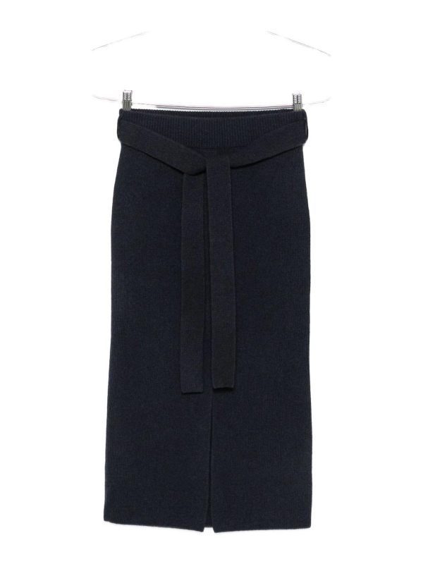 Emporio Armani Jupe Midi - Bleu
