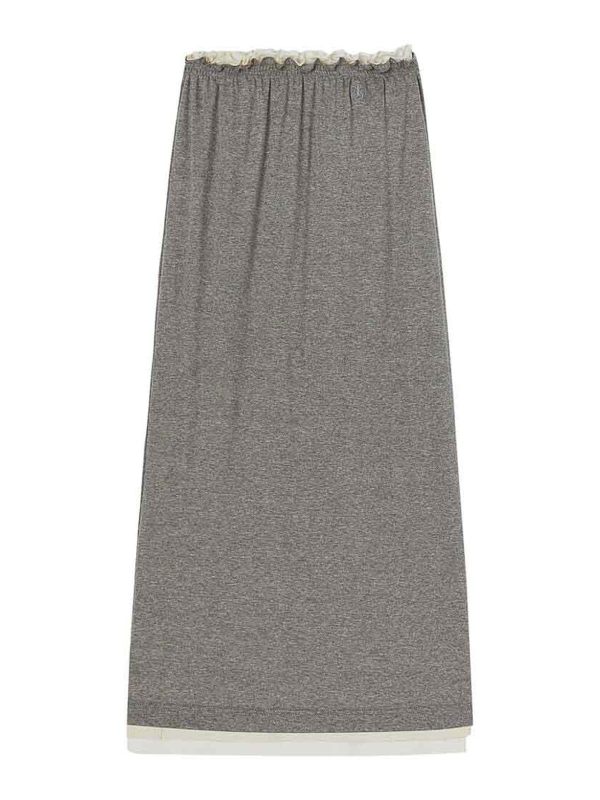 Jil Sander Jupe Midi - Gris