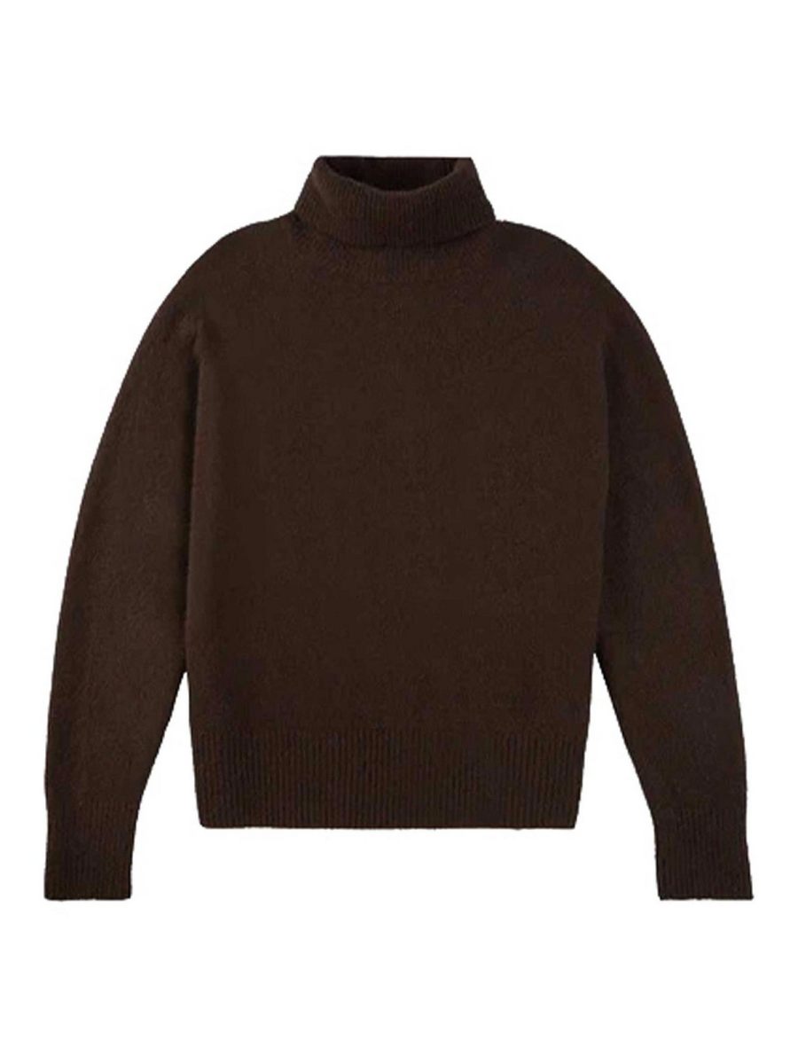 Zanone Pull Col Rond - Orange Brûlée