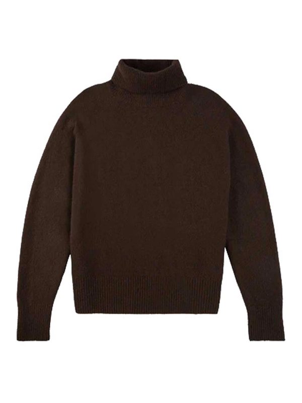 Zanone Pull Col Rond - Orange Brûlée