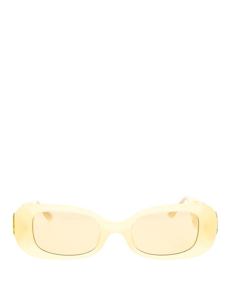 Linda Farrow Lunettes De Soleil - Jaune