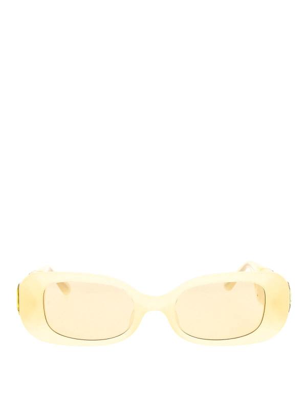 Linda Farrow Lunettes De Soleil - Jaune