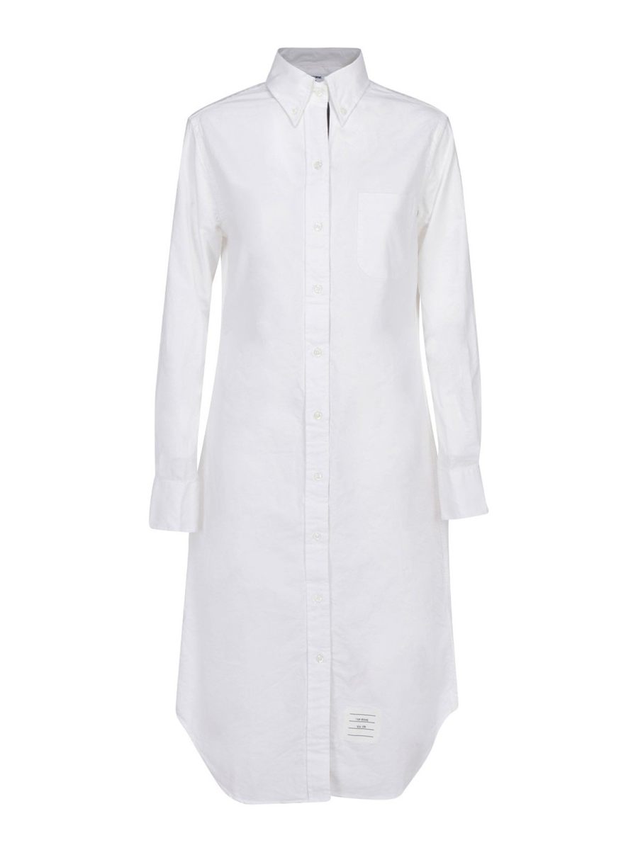 Thom Browne Robe Au Genou - Blanc