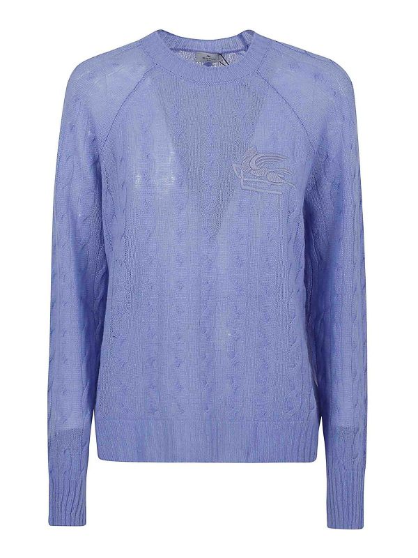 Etro Pull Col Bateau - Bleu Clair