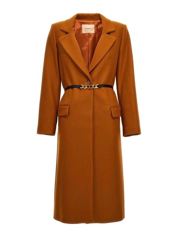Twinset Manteau Court - Orange