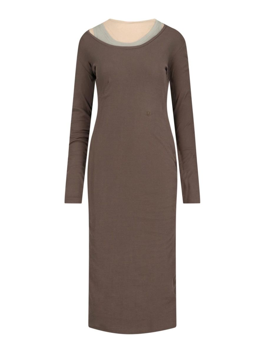 Jil Sander Maxi Robe - Marron