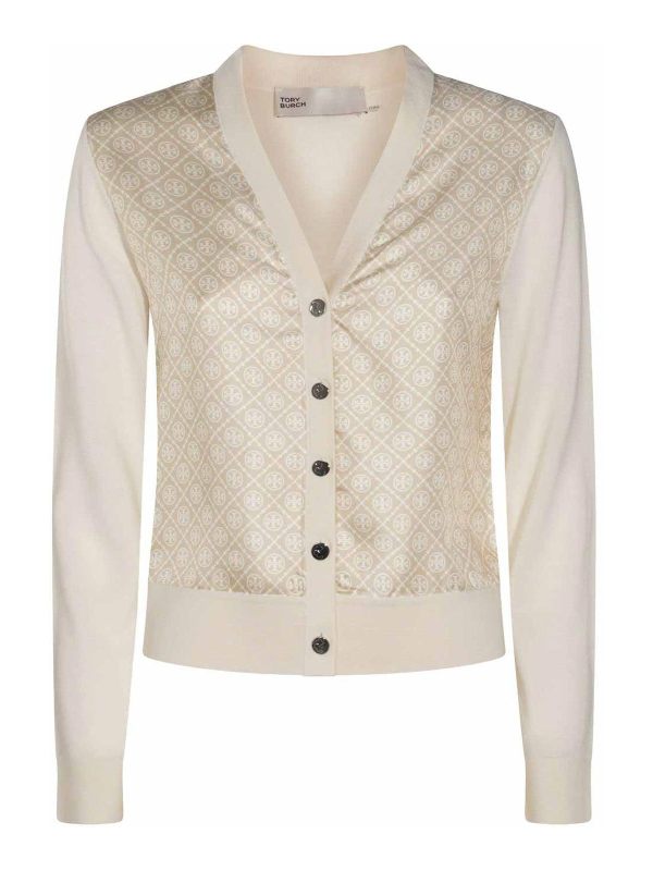 Tory Burch Pull Col Rond - Beige