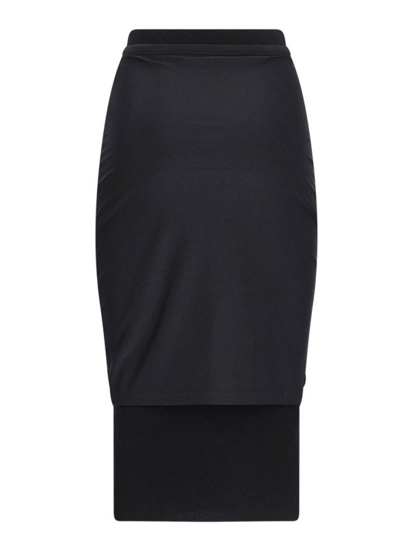 Diesel Jupe Midi - Noir