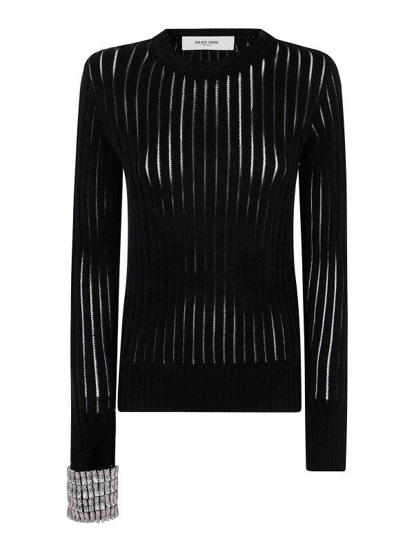 Golden Goose Pull Col Rond - Noir