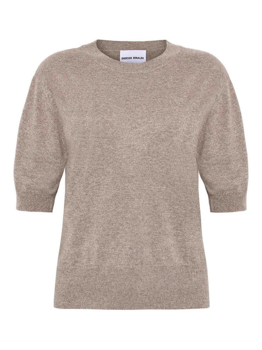 Emerson Renaldi Pull Col Rond - Taupe