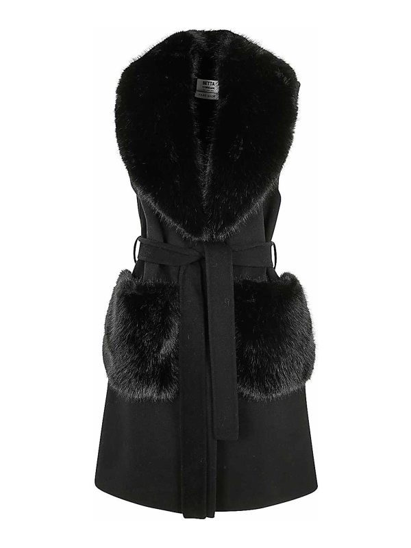 Betta Corradi Manteau Au Genou - Noir