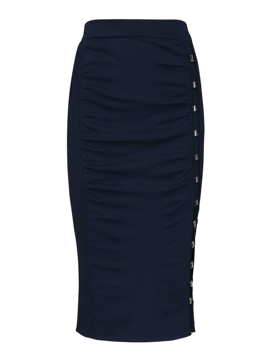 Pinko Jupe Midi - Bleu