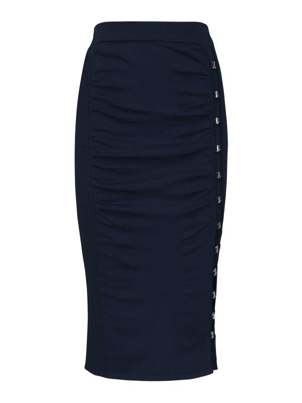 Pinko Jupe Midi - Bleu