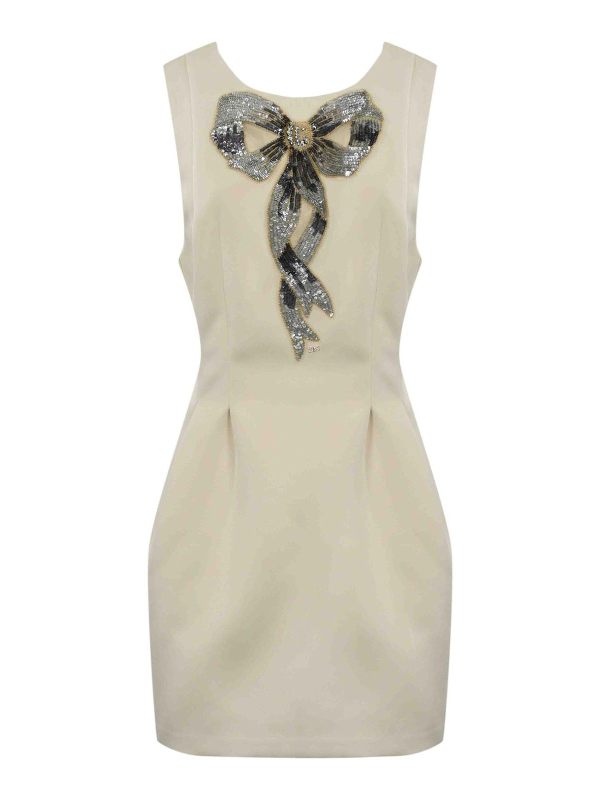 Elisabetta Franchi Robe Au Genou - Crème