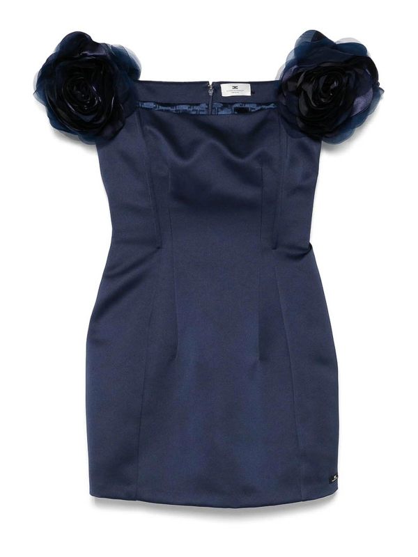 Elisabetta Franchi Robe Au Genou - Bleu