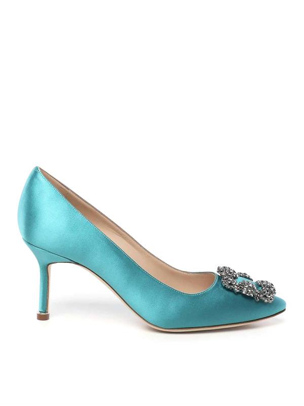 Manolo Blahnik Chaussures À Talon - Bleu