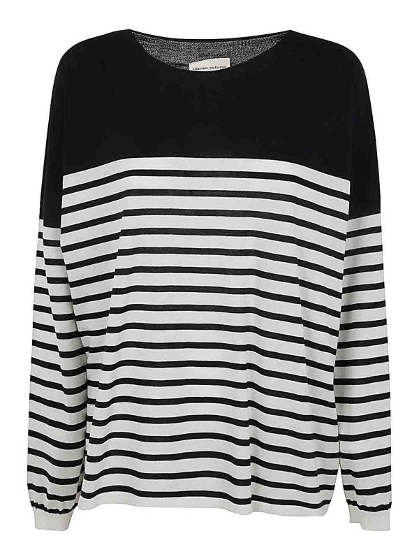 Semicouture Pull Col Rond - Bleu