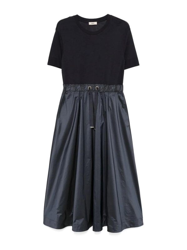Herno Robe Au Genou - Bleu
