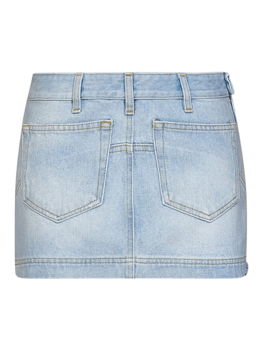 The Attico Jupe Midi - Bleu