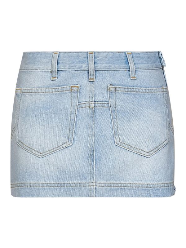 The Attico Jupe Midi - Bleu