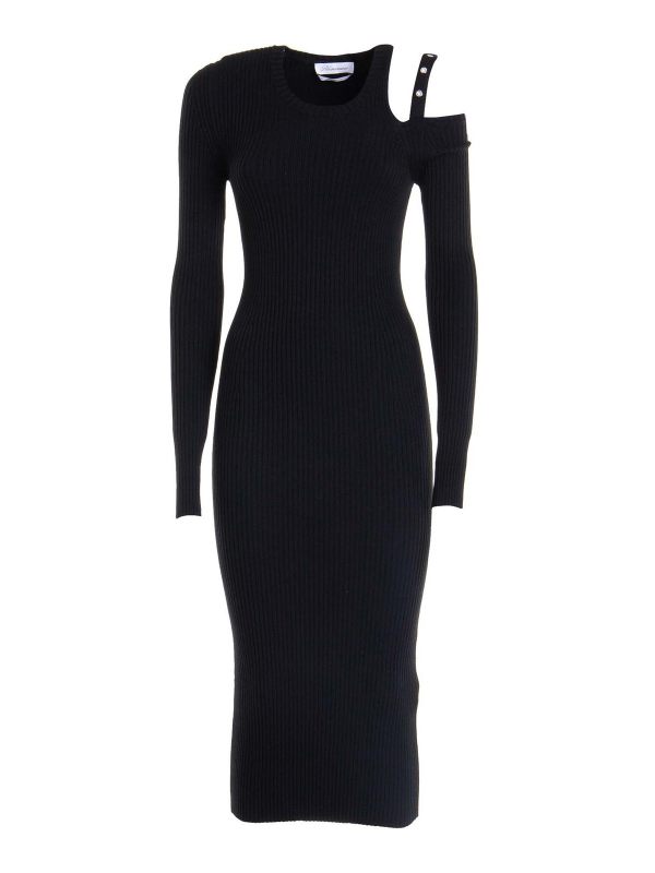 Blumarine Robe Au Genou - Noir