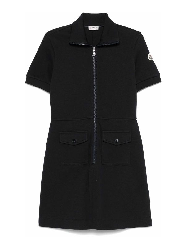 Moncler Robe Courte - Bleu Foncé