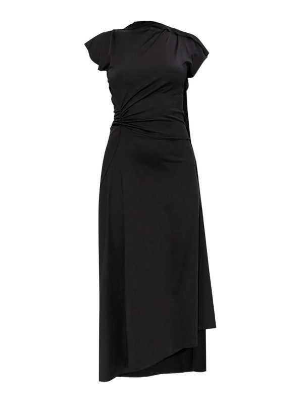 Victoria Beckham Robe Au Genou - Noir