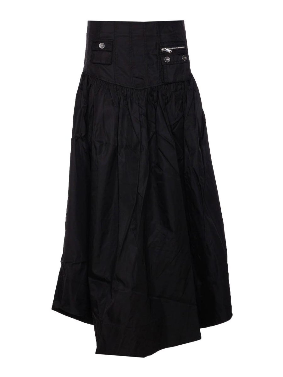 Ganni Jupe Midi - Noir