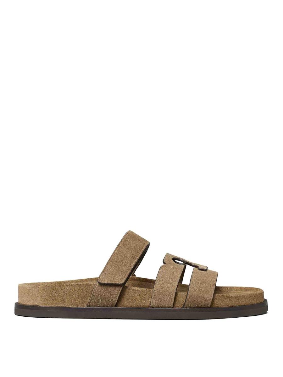 Tory Burch Tongs - Gris Foncé