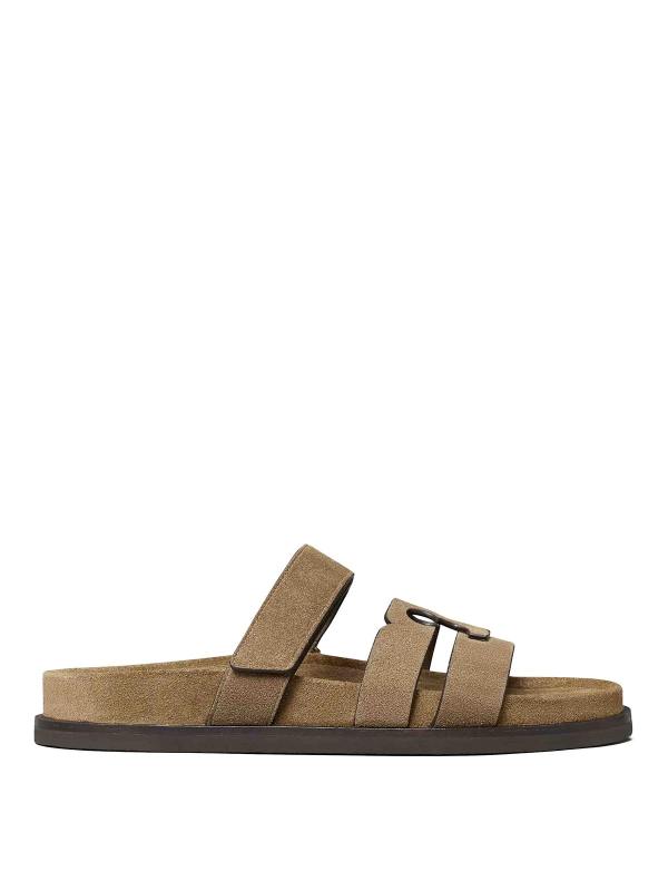 Tory Burch Tongs - Gris Foncé