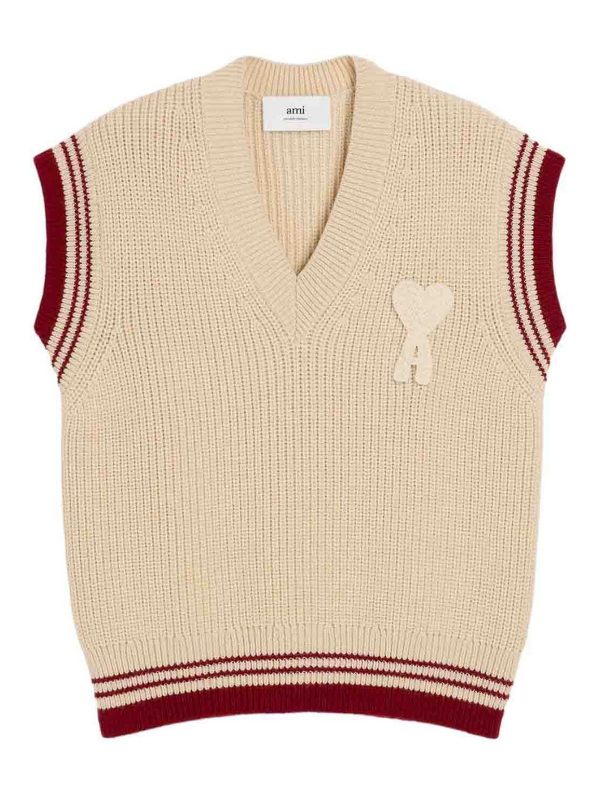 Ami Paris Gilet - Blanc