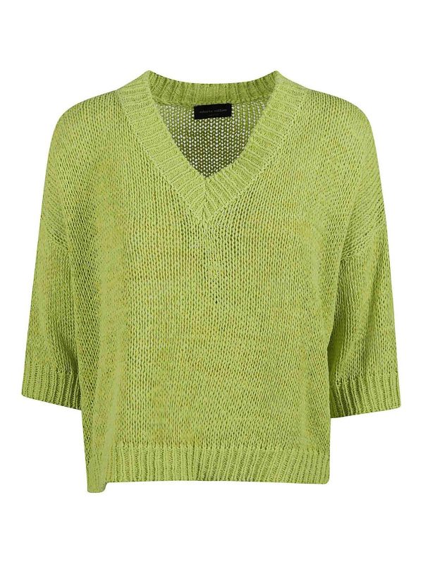 Roberto Collina Pull Col Bateau - Jaune