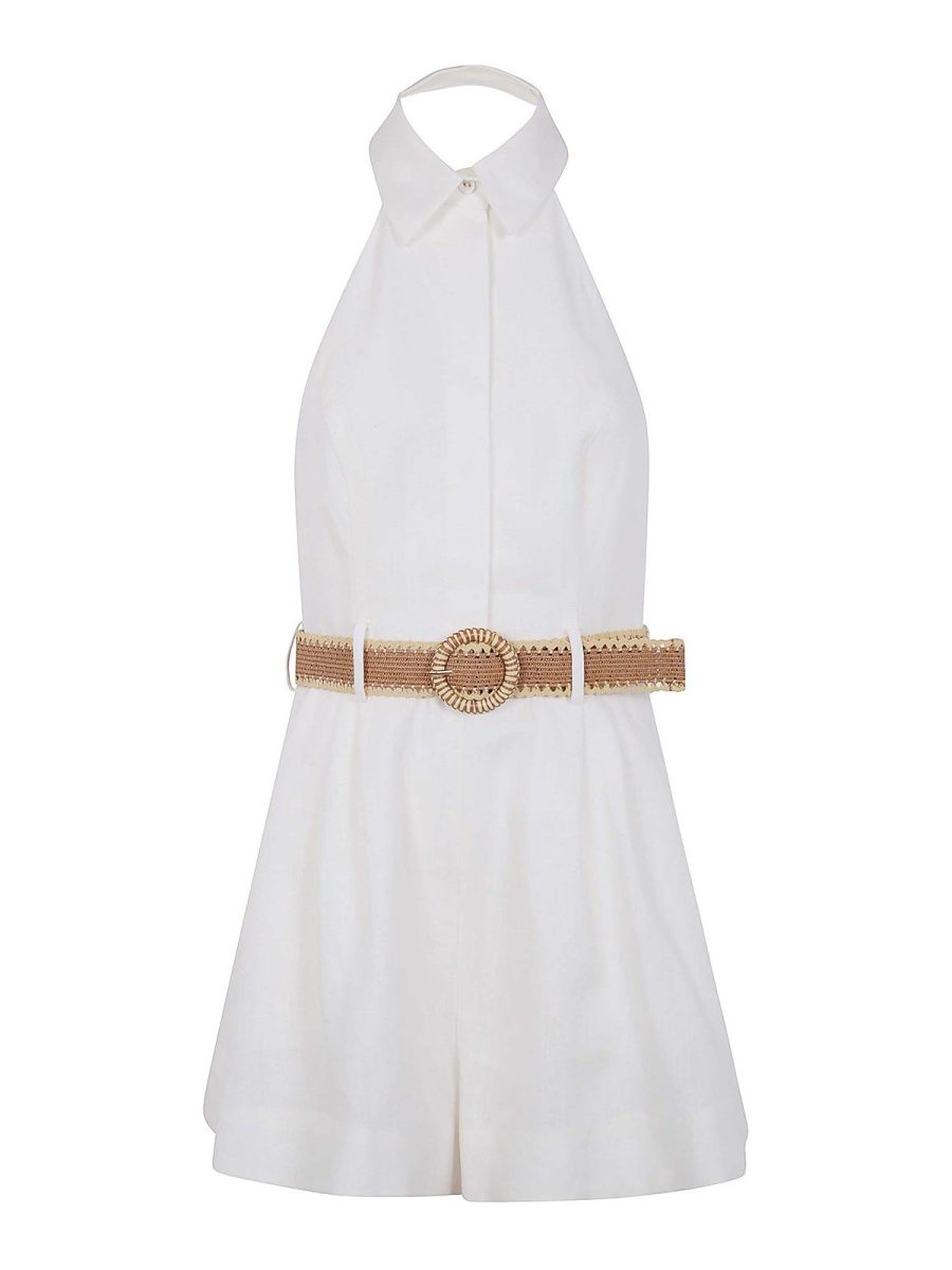 Zimmermann Robe Au Genou - Blanc