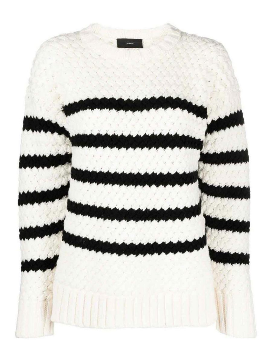 Alanui Pull Col Rond - Blanc
