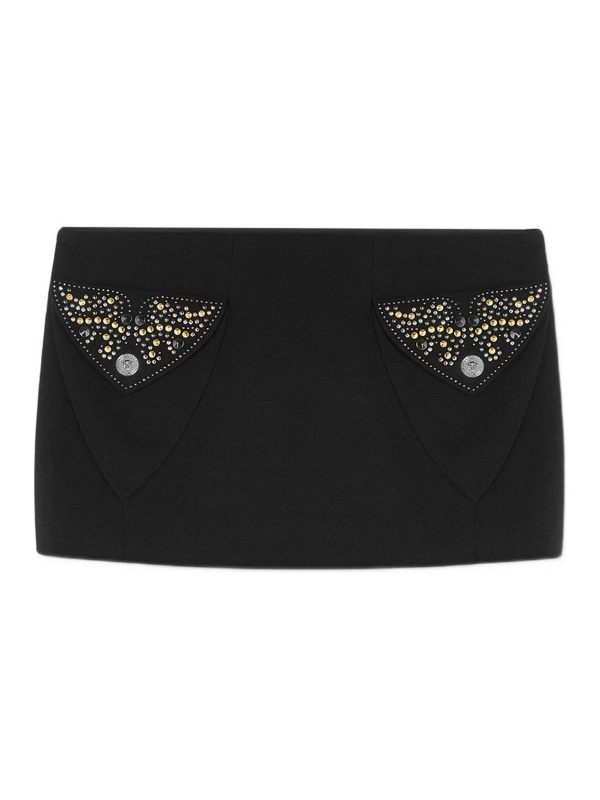 Versace Mini Jupe - Noir