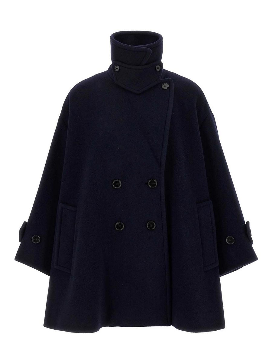 Chloe' Manteau Court - Bleu