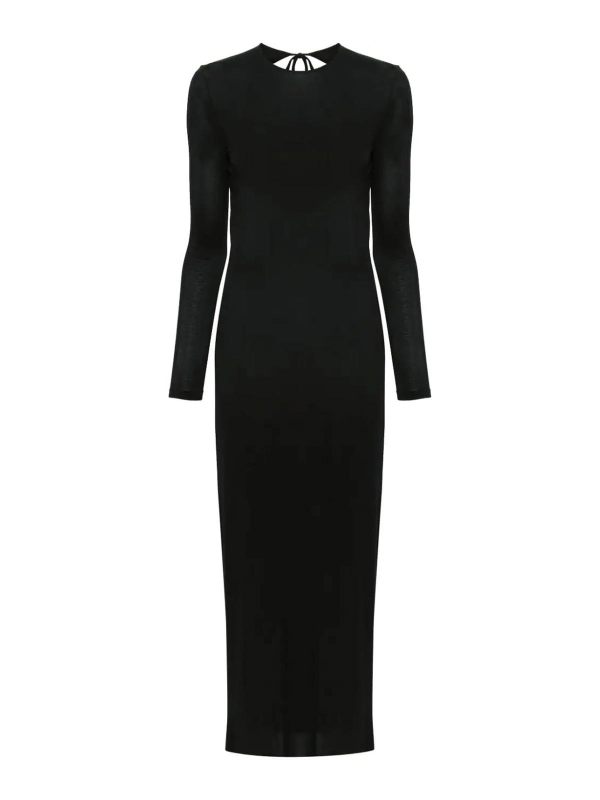 Rabanne Robe Au Genou - Noir
