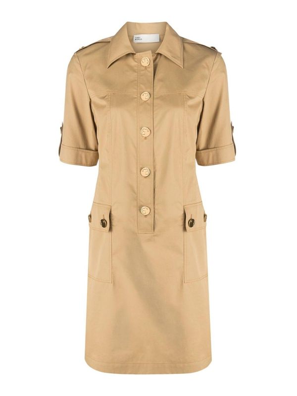 Tory Burch Robe Au Genou - Beige
