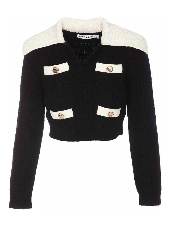 Self Portrait Cardigan - Noir