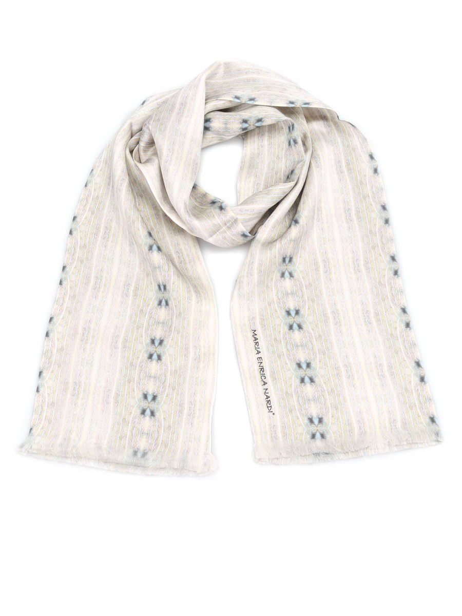 Maria Enrica Nardi Écharpe Beige Pour Unisex