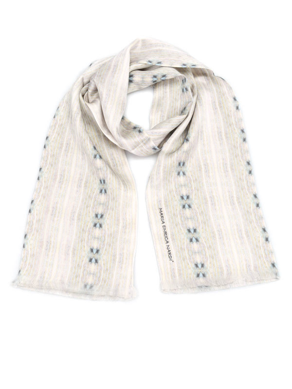 Maria Enrica Nardi Écharpe Beige Pour Unisex